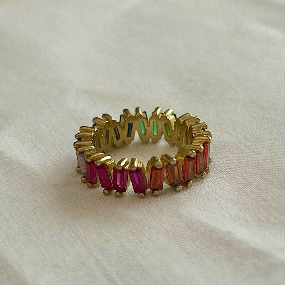 Rainbow Ring- New Without Tags